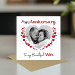 Anniversary Personalised Photo Anniversary Card To My Wife