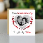 Anniversary Personalised Photo Anniversary Card To My Wife