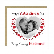 Valentines Day Personalised Photo Valentines Day Card To Husband