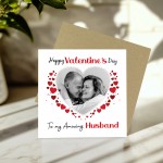 Valentines Day Personalised Photo Valentines Day Card To Husband