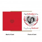 Valentines Day Personalised Photo Valentines Day Card To Husband