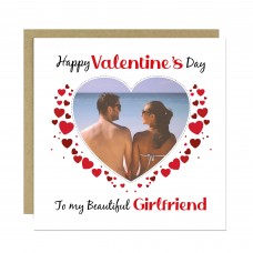 Valentines Day Personalised Photo Valentines Card For Girlfriend