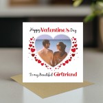 Valentines Day Personalised Photo Valentines Card For Girlfriend