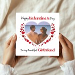 Valentines Day Personalised Photo Valentines Card For Girlfriend