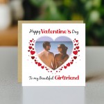 Valentines Day Personalised Photo Valentines Card For Girlfriend