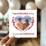 Valentines Day Personalised Photo Valentines Card For Girlfriend