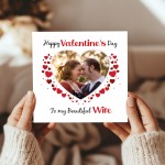 Valentines Day Personalised Photo Valentines Day Card To My Wife