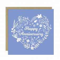 Happy Anniversary Card With Kraft Envelope Contemporary