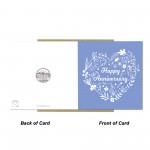 Happy Anniversary Card With Kraft Envelope Contemporary