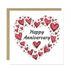 Anniversary Card For Couple Boyfriend Husband Wife 1st 10th 50th
