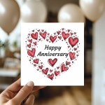 Anniversary Card For Couple Boyfriend Husband Wife 1st 10th 50th