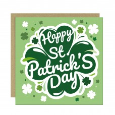 Happy St Patrickï¿½s Day Card Irish Day Card With Shamrock