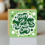Happy St Patrickï¿½s Day Card Irish Day Card With Shamrock