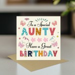 Aunty Birthday Cards Happy Birthday Card For Aunty Birthday Card