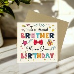 Brother Birthday Cards Happy Birthday Card For Brother