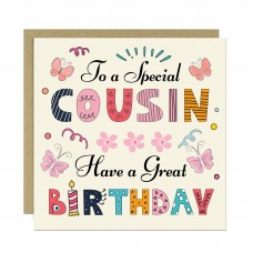 Cousin Birthday Cards Happy Birthday Card For Cousin Girl