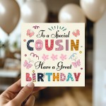 Cousin Birthday Cards Happy Birthday Card For Cousin Girl