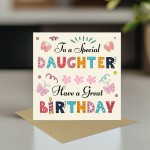 Daughter Birthday Card Happy Birthday Card For Daughter Birthday