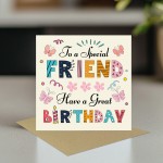 Friend Birthday Card Happy Birthday Card For Best Friend