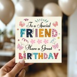 Friend Birthday Card Happy Birthday Card For Best Friend