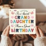 Granddaughter Birthday Card For Granddaughter Age 1 3 5 6 7 8 