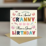 Granny Birthday Card Happy Birthday Card For Grandma Granny