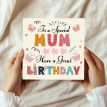 Mum Birthday Card Birthday Card For Mum Card From Son Daughter
