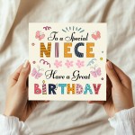 Niece Birthday Card Child Birthday Card For Niece Card For Girl