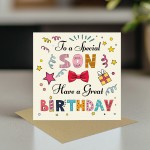 Son Birthday Card Kids Happy Birthday Card For Son Birthday Card