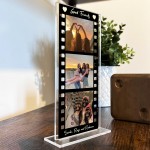 Gift For Best Friend Personalised Photo Collage Retro Film Strip