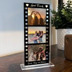 Gift For Best Friend Personalised Photo Collage Retro Film Strip