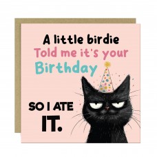 Funny Birthday Card Happy Birthday for Friends Funny Cat Card