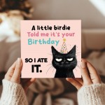 Funny Birthday Card Happy Birthday for Friends Funny Cat Card