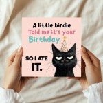 Funny Birthday Card Happy Birthday for Friends Funny Cat Card