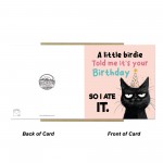 Funny Birthday Card Happy Birthday for Friends Funny Cat Card