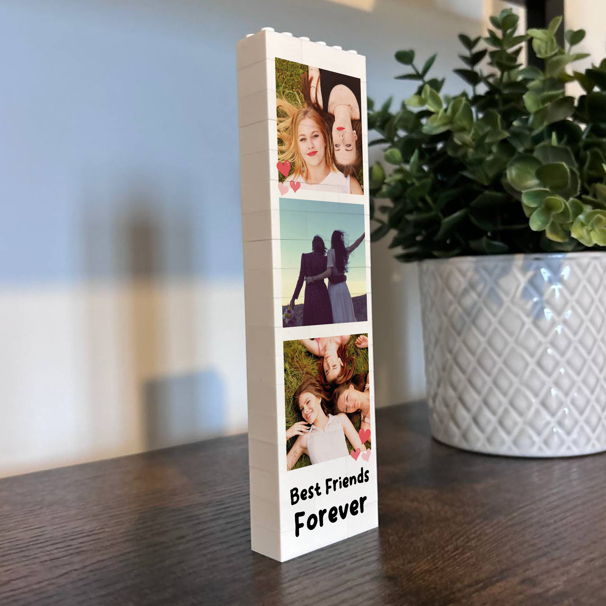 Friend Block Personalised Best Friend Building Block Best Friend Photo Block