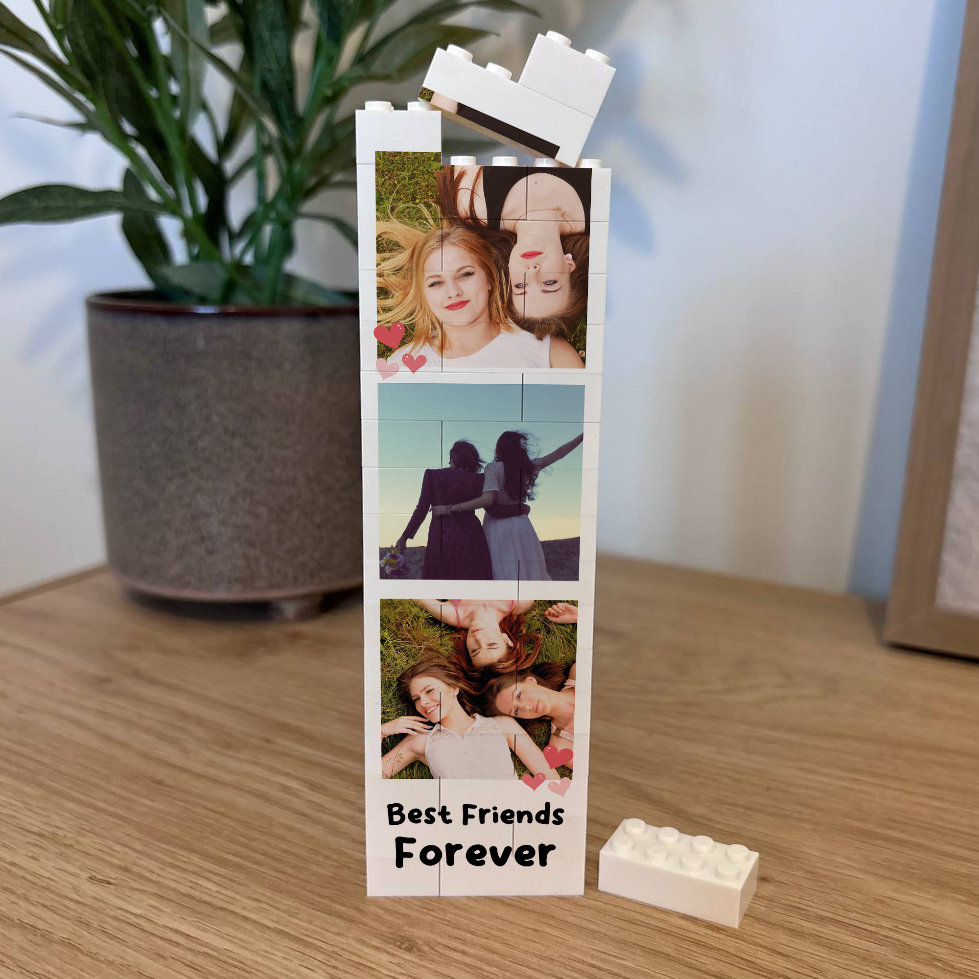 Friend Block Personalised Best Friend Building Block Best Friend Photo Block