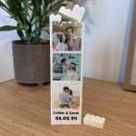 Personalised Building Block With Photos Gift For Couple