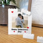 Personalised Happy Valentines Day Gift Couple Photo Block