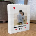 Personalised Happy Valentines Day Gift Couple Photo Block