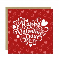 Happy Valentines Day Card For Boyfriend Girlfriend 14x14 Card