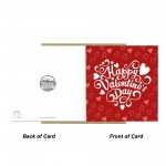 Happy Valentines Day Card For Boyfriend Girlfriend 14x14 Card