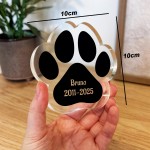 Dog Memorial Plaque Personalised Any Name Date Memorial Plaque