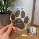 Personalised Pet Loss Gift Bereavement Plaque Name Tribute Sign