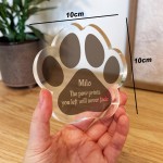 Personalised Pet Loss Gift Bereavement Plaque Name Tribute Sign