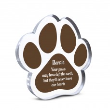 Personalised Dog Memorial Gifts Paw Print Gift Never Leave