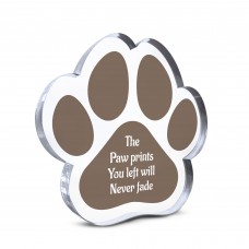 Dog Memorial Gift Paw Print Plaque In Memory Of Dog Cat Pet