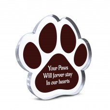 Remembrance Gift For Dog Memorial Gift Paw Print Plaque