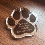 Special Dog Memorial Gift Paw Print Plaque In Memory Of Dog Cat