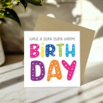 Fun Birthday Card For Men Women Supa Dupa Birthday Card For Him